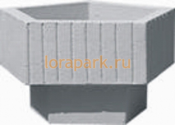 Ц5 цветочница бетонная от производителя: завод городской уличной мебели Lora-Park