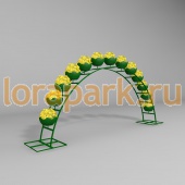 Арка ДАБЛ 260.5.13 (дл.6м), арка цветочная для вертикального озеленения с 13 термо-чашами