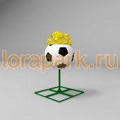 КОЛОННА с Футбольным мячом, цветочница вертикального озеленения 