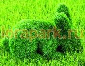ЗАЙЧОНОК на четырех лапках, каркас топиарной фигуры с искусственным озеленением