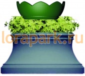 АМПИР основа 1, цветочница вертикального озеленения с термо-чашами               