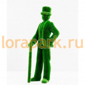 Джентельмен с тростью, топиарная фигура с искусственным озеленением