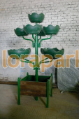 ДЕРЕВО Ярусное 1, конструкция, цветочница вертикального озеленения с термо-чашами