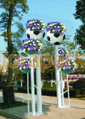 БАЛТИМОР с  2 цветочницами Футбольный мяч, цветочница вертикального озеленения с термо-чашами