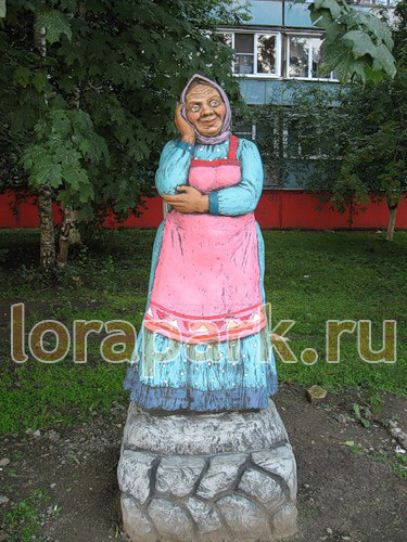 СТАРУХА, скульптура от производителя: завод городской уличной мебели Lora-Park
