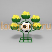 МЕЛЬНИЦА 5 с футбольным мячом, цветочница с термочашами и декоративной фигурой мяча