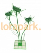 Букет ТРИО 1 (c лепестками и листьями), цветочница с термо чашами