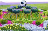 КРАБ 2 с Футбольным мячом, цветочница вертикального озеленения 