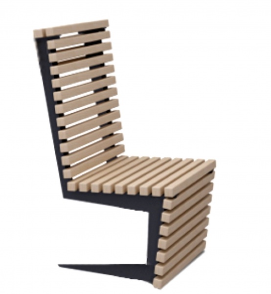 ГРЕТТА Зигзаг 2 кресло, скамья парковая от производителя: завод городской уличной мебели Lora-Park