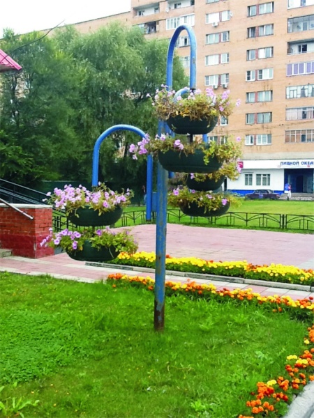 ЛИАНА 3.28 цветочница с термо-чашами выс. 2,8м от производителя: завод городской уличной мебели Lora-Park