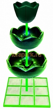 ЕЛОЧКА 3.1, цветочница вертикального озеленения с термо-чашами              