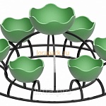 КОРОНА, СВЕЧА, ВОЛНА пирамида цветочная, в т.ч.со световыми шарами  от производителя: завод городской уличной мебели Lora-Park