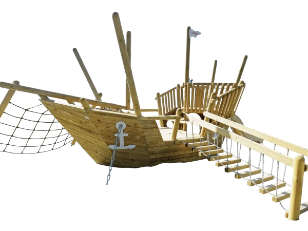 Корабль САНТА НИНА, спортивная игровая форма, интерактивный арт-объект от производителя: завод городской уличной мебели Lora-Park