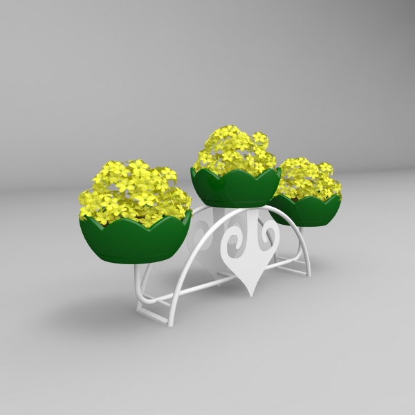 ДИОРА 2, цветочница вертикального озеленения с термо-чашами  от производителя: завод городской уличной мебели Lora-Park