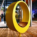 Серия ОРБИТА скамейки, качели в виде кольца и круга  от производителя: завод городской уличной мебели Lora-Park