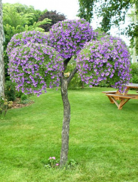 РЯБИНКА, цветочница вертикальная с имитацией коры дерева с термо-чашами