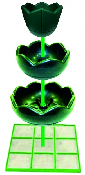 ЕЛОЧКА 3.1, цветочница вертикального озеленения с термо-чашами               от производителя: завод городской уличной мебели Lora-Park