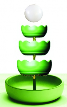 Елочка Жемчужина 4 яруса, пирамида цветочная со световым шаром  от производителя: завод городской уличной мебели Lora-Park