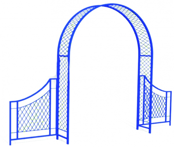 Пергола А2 с ограждениями, арка для вертикального озеленения  от производителя: завод городской уличной мебели Lora-Park