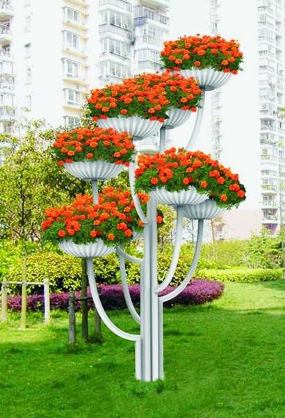 БЕРЕЗКА, цветочница с вазонами уличными от производителя: завод городской уличной мебели Lora-Park