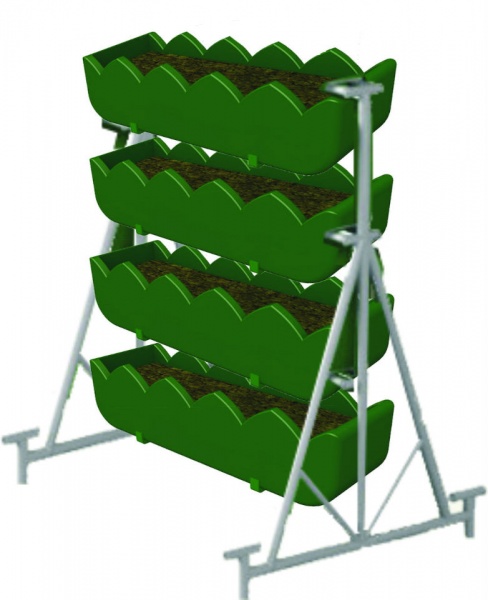 Цветочная СТЕНКА 4, цветочница вертикального озеленения от производителя: завод городской уличной мебели Lora-Park