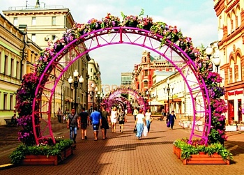 Цветочная СКАЗКА, арка въездная с термочашами
