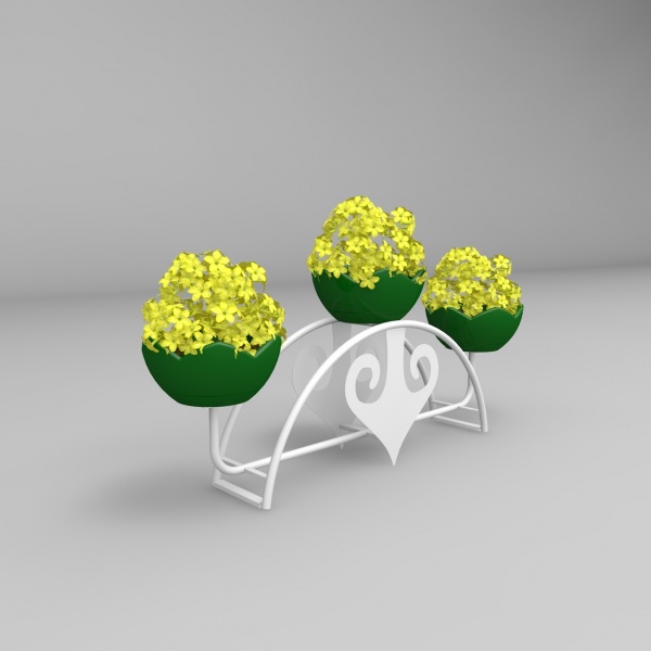 ДИОРА 2, цветочница вертикального озеленения с термо-чашами д.50см