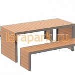 КОМПЛЕКТЫ уличной мебели: столы и скамейки  от производителя: завод городской уличной мебели Lora-Park
