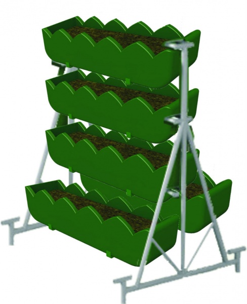 Цветочная СТЕНКА 5, цветочница вертикального озеленения от производителя: завод городской уличной мебели Lora-Park